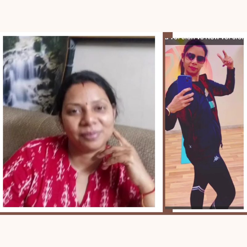 Deepika — post-pregnancy weight loss: before and after
